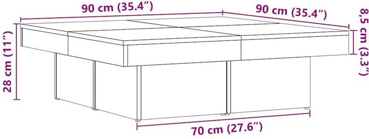 Produktbild vidaXL Couchtisch