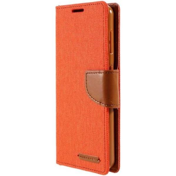 Thumbnail - Goospery Canvas Diary Series (Samsung Galaxy S21+), Smartphone Hülle, Orange