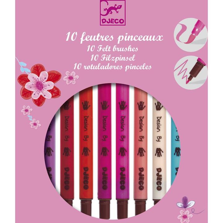 Produktbild Djeco 10 Filzpinsel girls (10x)