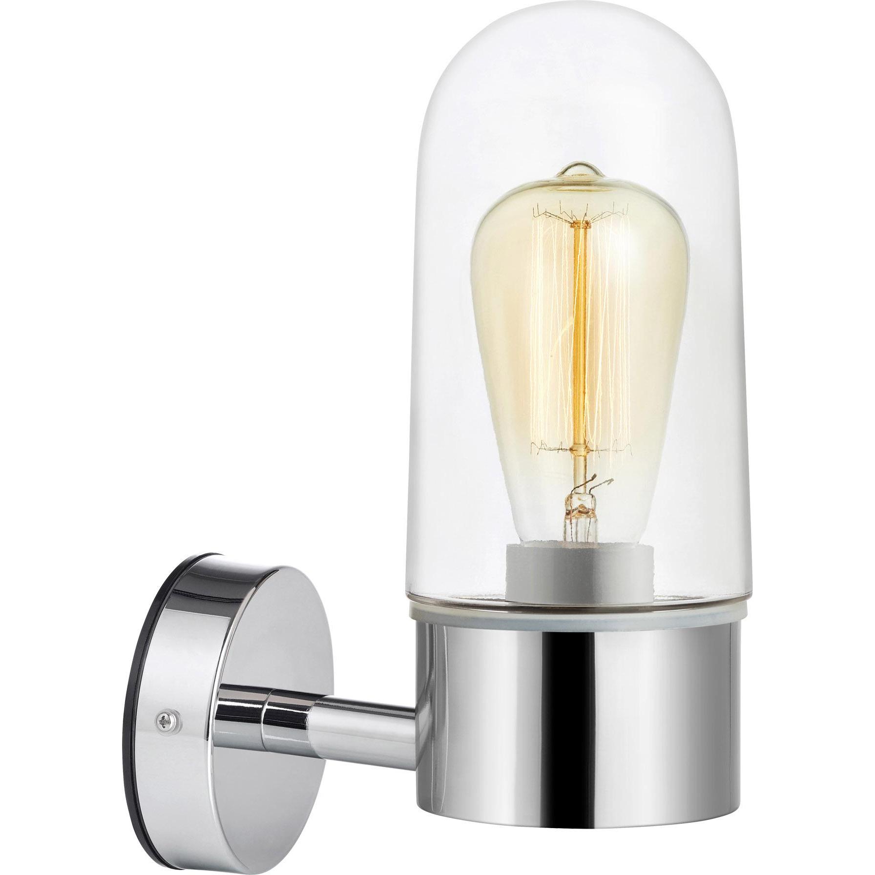 Markslöjd, Applique + Plafoniera, ZEN Wall 1L Chrome/Clear IP44