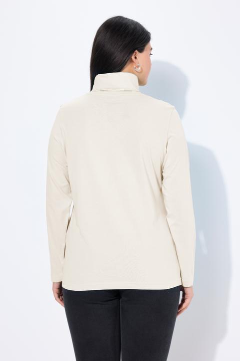 Produktbild Ulla Popken Shirt, Rollkragen, Slim, Langarm (54)