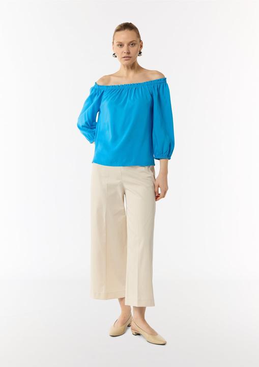 Actual product image Comma Bluse Carmen-Bluse aus Lyocellmix mit elastischem Ausschnitt (32)