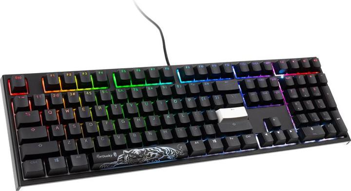 Produktbild Ducky ONE 2 Backlit PBT Gaming Tastatur, MX-Brown, RGB LED - schwarz (US) (US, Kabelgebunden)