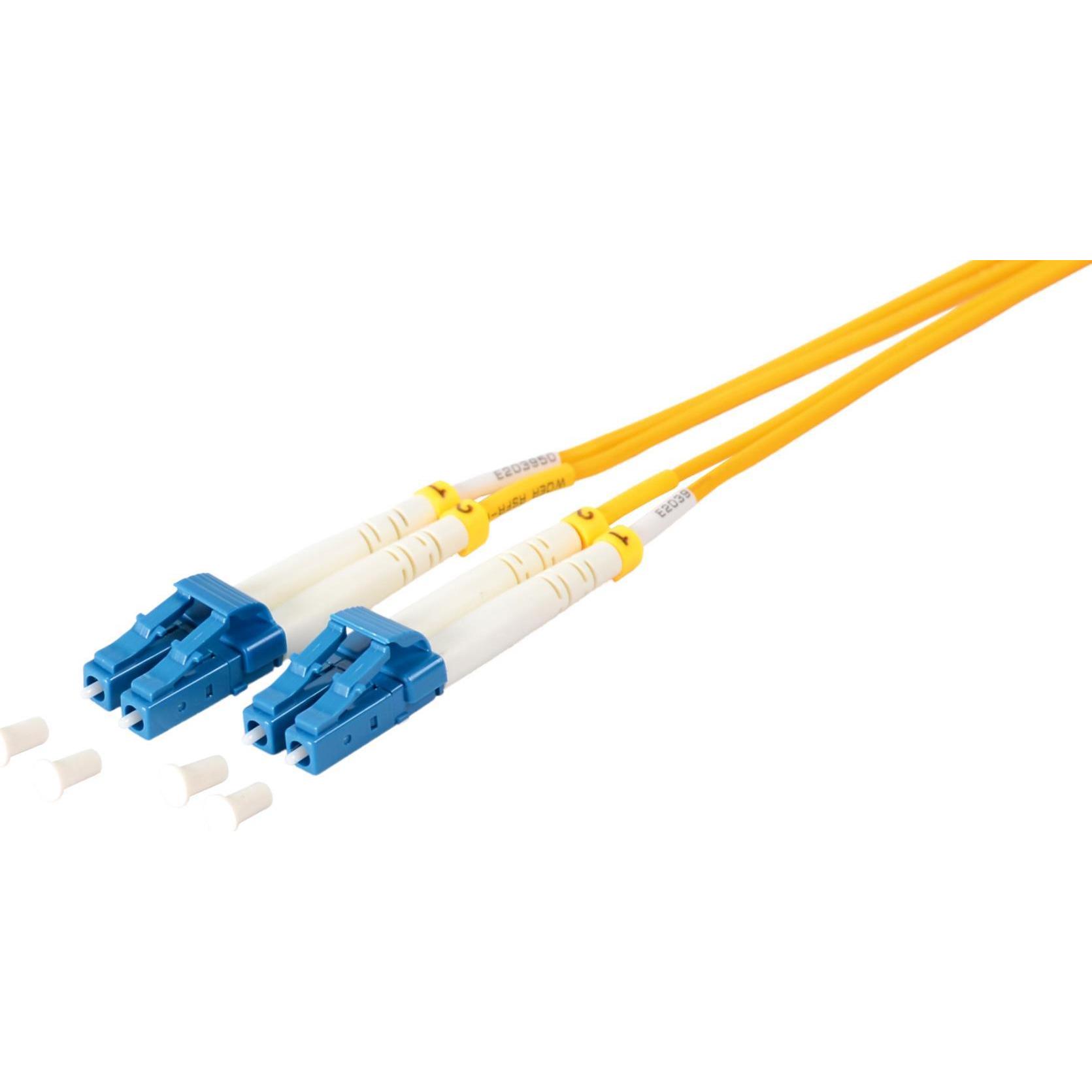 Shiverpeaks S/CONN maximum connectivity LWL-Duplex Patchkabel LC/LC 9/125µ, OS1/OS2, gelb 1,5m (1.50 m), Netzwerkkabel