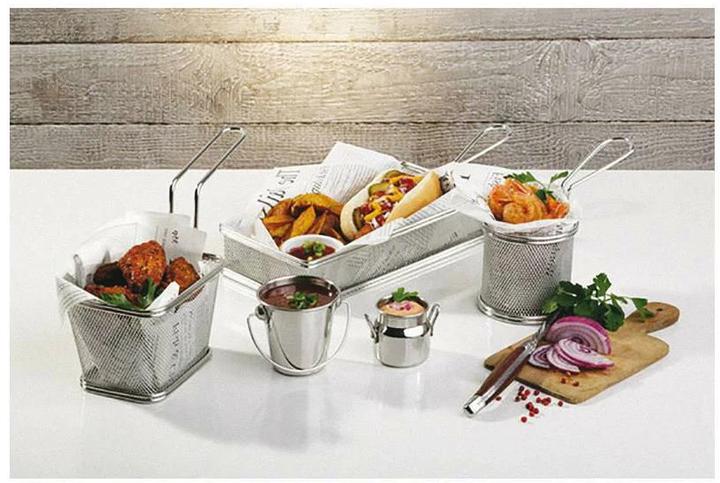 Actual product image Paderno SNACKHOLDER" serving/frying basket