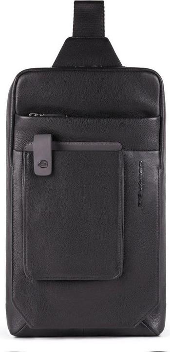 Immagine prodotto Piquadro Tallin, Leather Bag, Mono Sling, Black, For Men, 20 x 33 x 5 cm