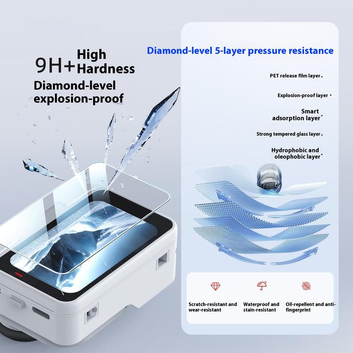 Actual product image aMagisn 2in1 Go Ultra display and camera protection armoured glass