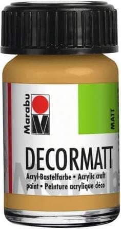 Produktbild Marabu Decormatt Acryl 15 ml im Glas metallic gold (Metallic Gold)