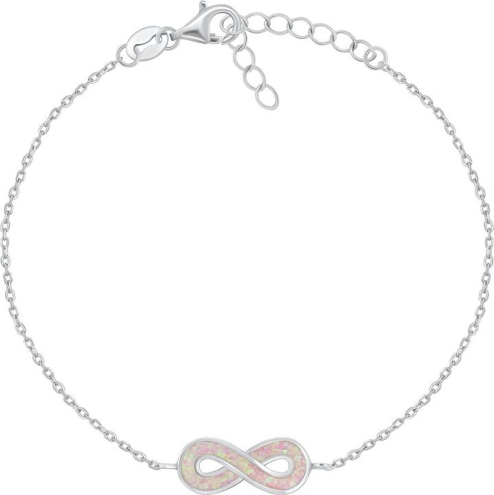 Immagine prodotto Brilio Silver - Silver Bracelet with Pink Opal Infinity BRC208WP