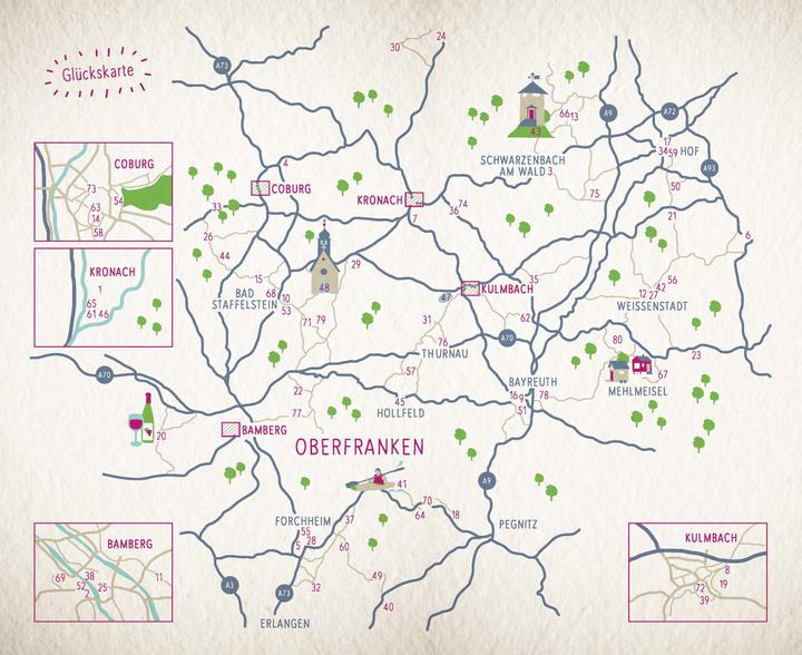 Actual product image Glücksorte in Oberfranken (German, Kerstin Klinger, 2020)