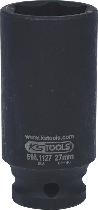 Produktbild KS Tools 1/2" Kraft-Stecknuss lang (27 mm)