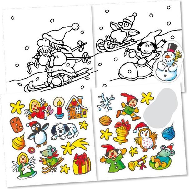 Produktbild Lutz Mauder Mini Malbücher mit Stickern, Weihnachten