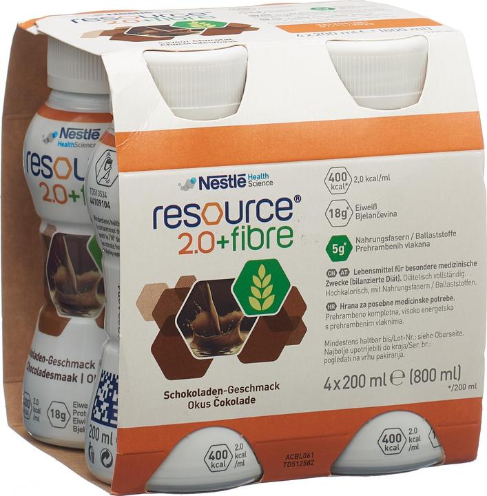 Image du produit Resource 2.0+Fibre Chocolat (Chocolat, 4 x)