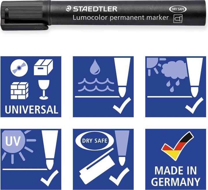 Produktbild Staedtler Lumocolor permanent marker 352 Permanent-Marker mit Rundspitzen (4 x)