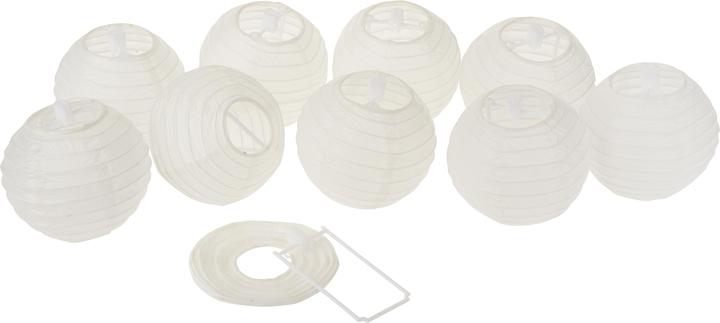 Produktbild VBS 10 Lampion-Lampenschirme, Ø 9cm, weiss