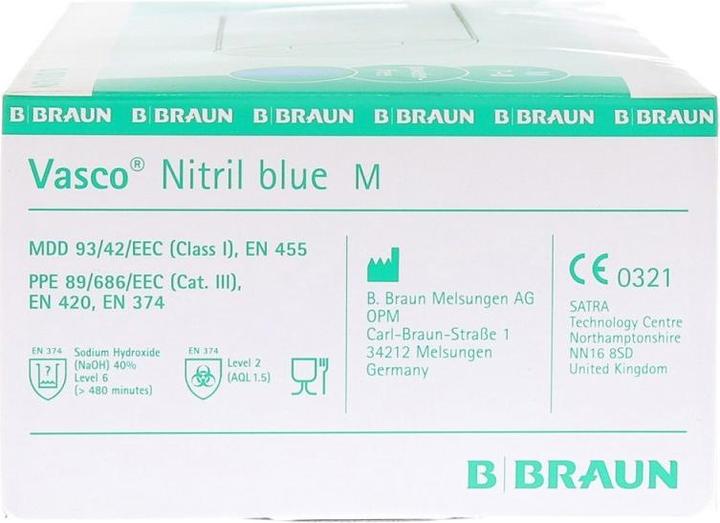 Produktbild B.Braun Nitril blue (M)
