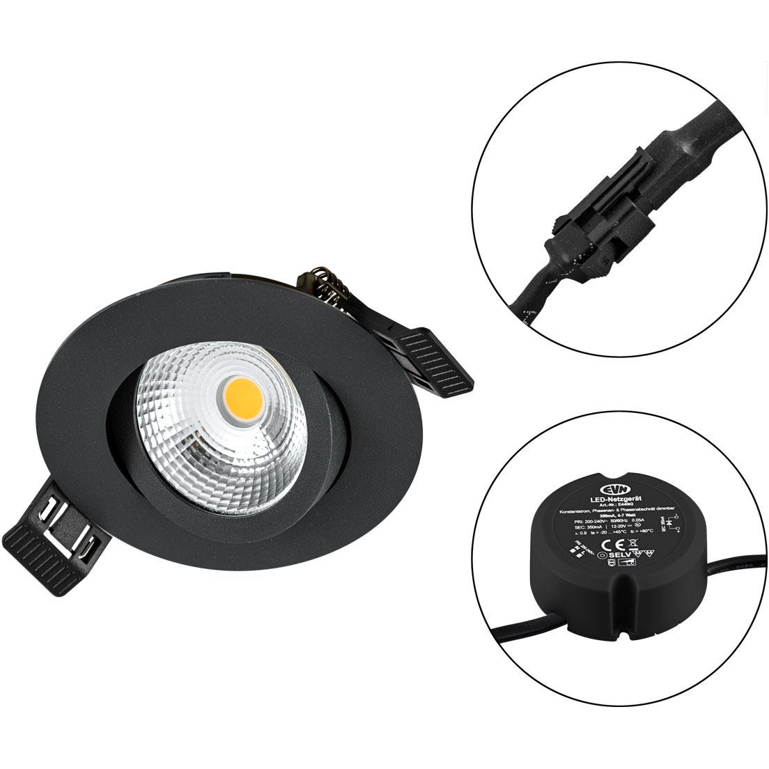 EVN-Lichttechnik, Wandleuchte + Deckenleuchte, LED Einbauleuchte (683 lm)