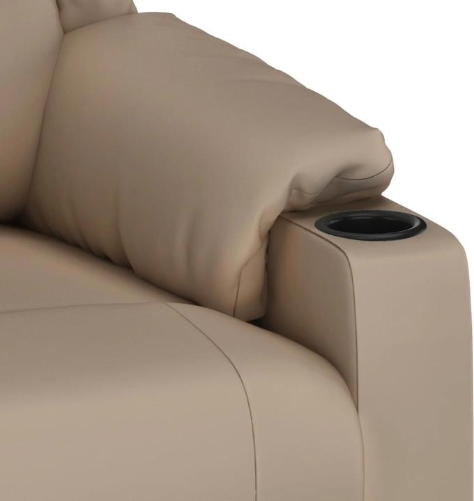 Produktbild vidaXL Relaxsessel Elektrisch Cappuccino-Braun Kunstleder