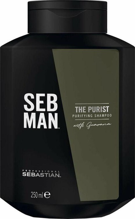 Produktbild Sebastian SEBMAN The Purist Men's Shampoo Purifying Dry Hair and Normal or Oily Hair 250ml (250 ml, Flüssiges Shampoo)