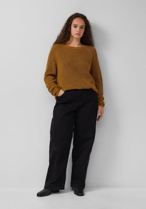 Produktbild S.Oliver Strickpullover Melierter Strickpullover mit Raglanärmeln (44)