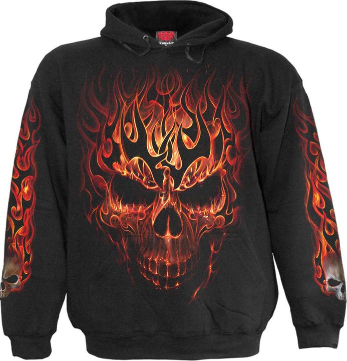 Produktbild Spiral Skull Blast Kapuzenpullover Zum Überziehen (116)