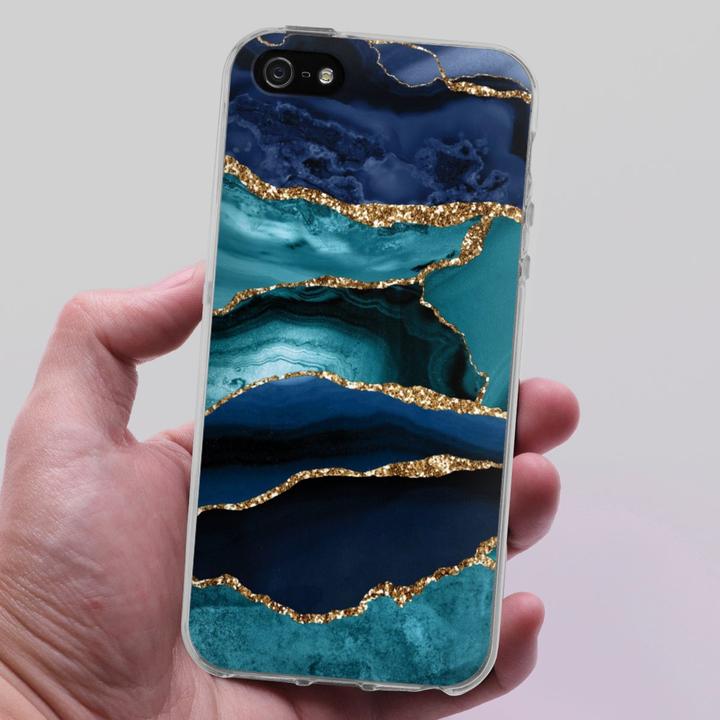 Produktbild DeinDesign Silikon Hülle für Apple iPhone 5s Handyhülle Case Smartphone Schutzhülle Glitzer Look Trends (Apple iPhone 5s)