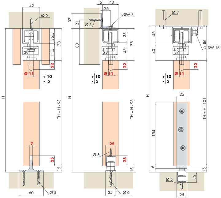 Actual product image HAWA Sliding door set porta