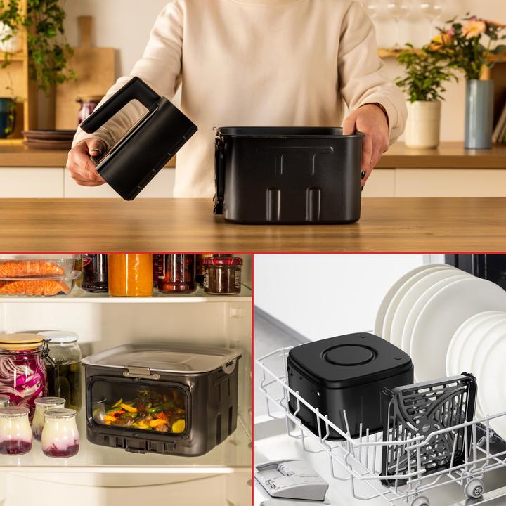 Produktbild Tefal EY876D Easy Fry Smart & Silence Heissluft-Fritteuse 7L