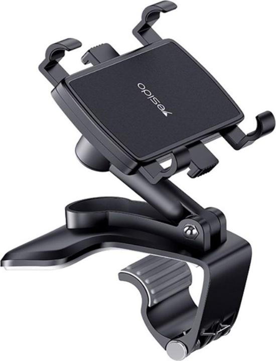 Image du produit Yesido - Car Holder (C101) - Clamp Grip, 360° Rotation Angle, for Dashboard - Black