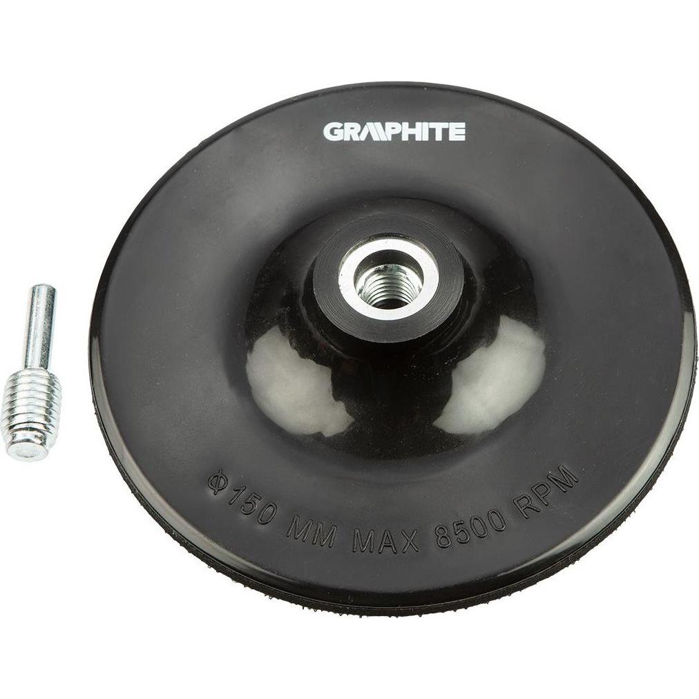 Graphite, Schleifmittel, Flex Disc (Flex Disc mit Klettverschluss 150 mm x M14 + Pin)