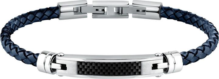 Actual product image Morellato Modern menÌs blue leather bracelet Moody SQH61 (Leather, Steel)