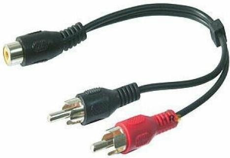 Produktbild HDgear 1 x Cinchkupplung > 2 x Cinchstecker (Audio Splitter)