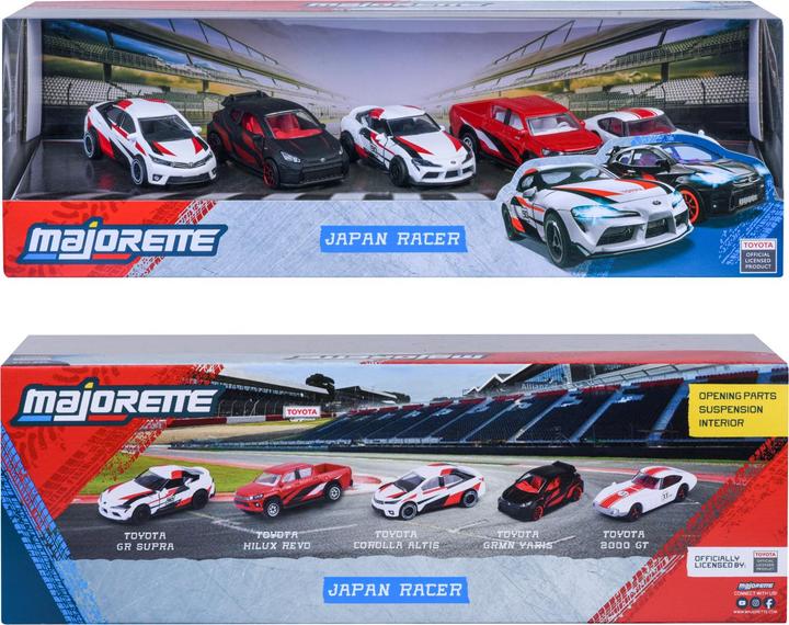 Actual product image Majorette Toyota Racing 5 Pieces Giftpack