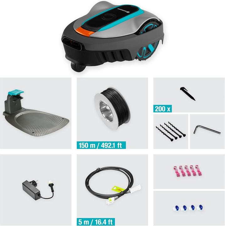 Actual product image Gardena SILENO city (250 m², Boundary wire)