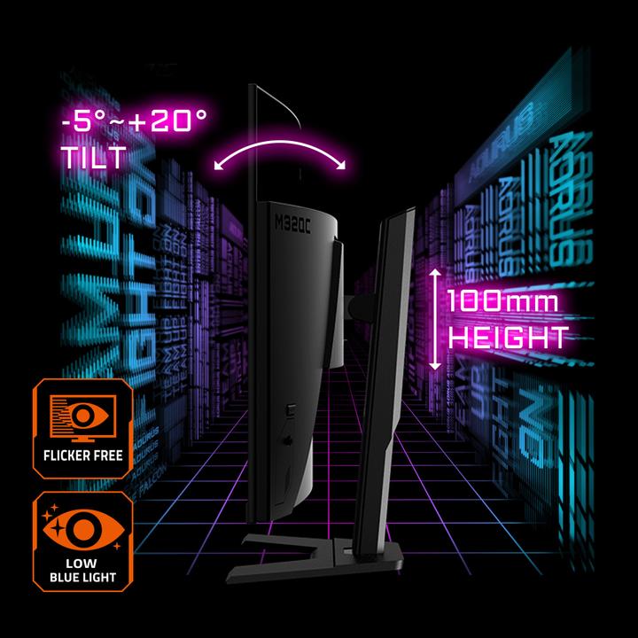 Productafbeelding Gigabyte M32QC (2560 x 1440 pixels, 31.50")