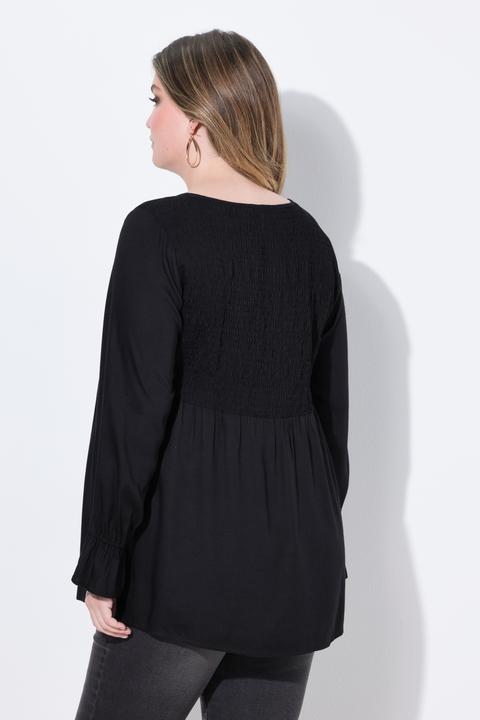 Produktbild Miamoda Bluse, A-Linie, elastisch gesmokte Büste (48)