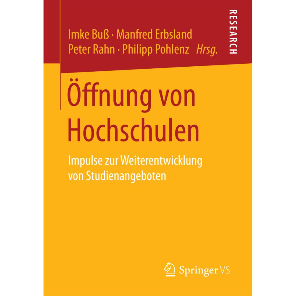 Öffnung von Hochschulen, Fachbücher von Philipp Pohlenz, Peter Rahn, Manfred Erbsland, Imke Buss