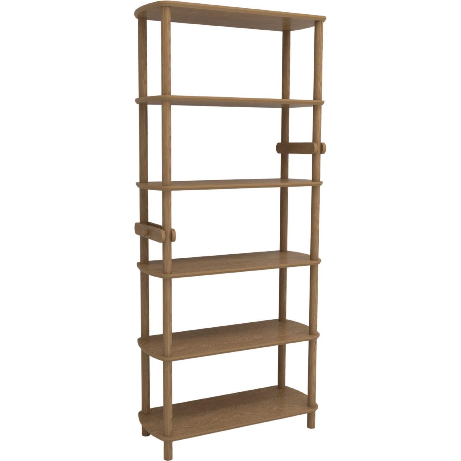 Hanah Home, Scaffale, Rosa Bookshelf V3 (80 x 30 x 174 cm)