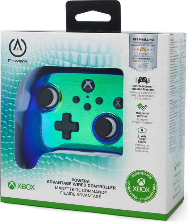 Produktbild PowerA - Advantage Kabelgebundener Controller - Raptor Chrome (Xbox One S, Xbox Series X)