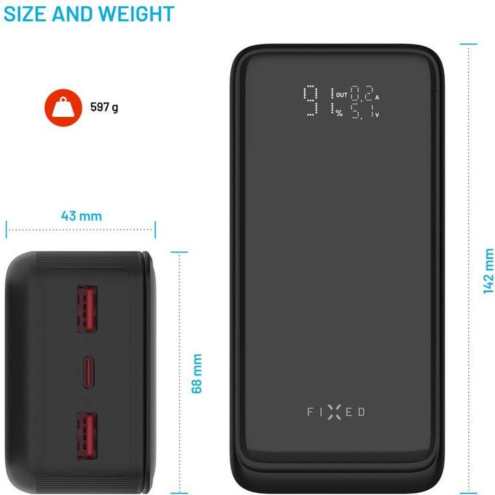 Image du produit Fixed Zen2 30, PD 65W, 30 000 mAh (30000 mAh, 65 W, 30 Wh)