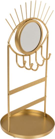 Produktbild Out of the blue Goldfarbener Schmuckhalter aus Metall mit Spiegel mit Auge