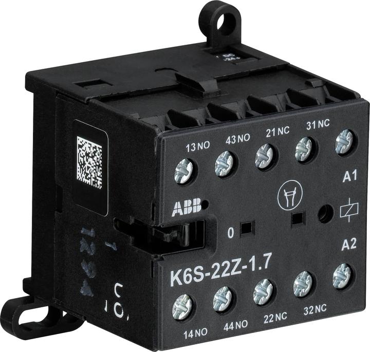 Produktbild ABB K6S-22Z-1.7-71 Kleinhilfsschütz 24VDC, 1,7W GJH1213001R7221