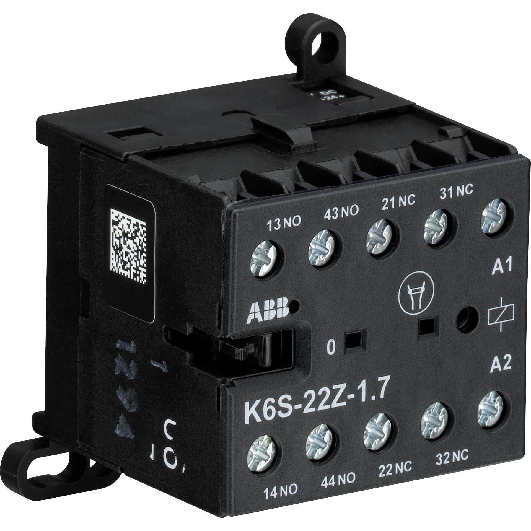 ABB K6S-22Z-1.7-71 Kleinhilfsschütz 24VDC, 1,7W GJH1213001R7221, Relais