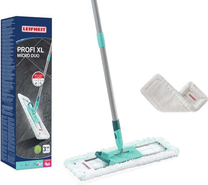 Produktbild Leifheit Bodenwischer Profi XL micro duo + SUPERDUSTER XL (kompakte Box) (1 Stk.)