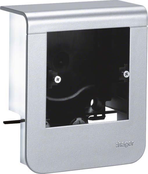 Actual product image Hager TEH SL20055901D1 Appliance housing uni design SL 20x55 Décor Alu (10.50 cm)