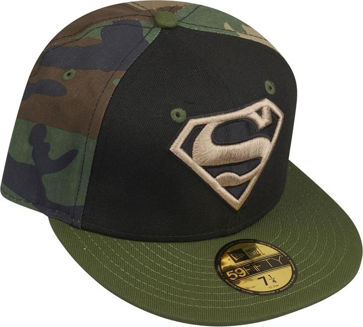 Actual product image New Era 59Fifty Fitted Cap - SUPERMAN woodland camo - 7 1/8 (7 1/8)