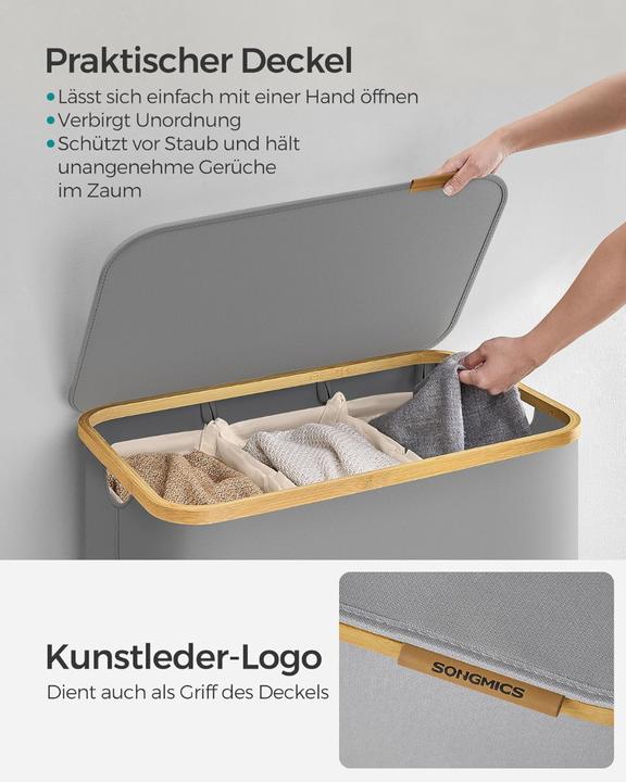 Image du produit Songmics Panier à linge Collecteur de linge (150 l)