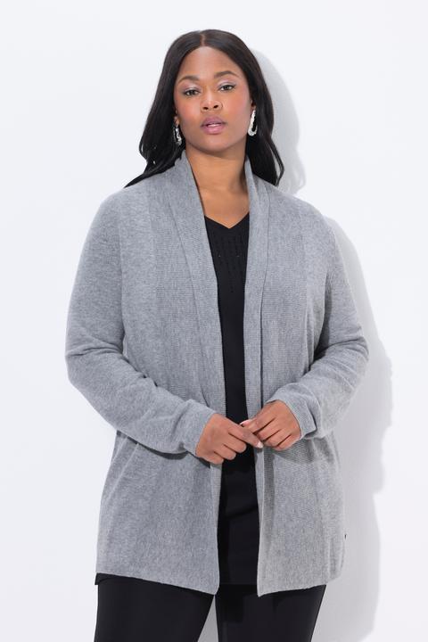 Produktbild Ulla Popken Strickjacke, Schalkragen, Langarm, Wolle (56)