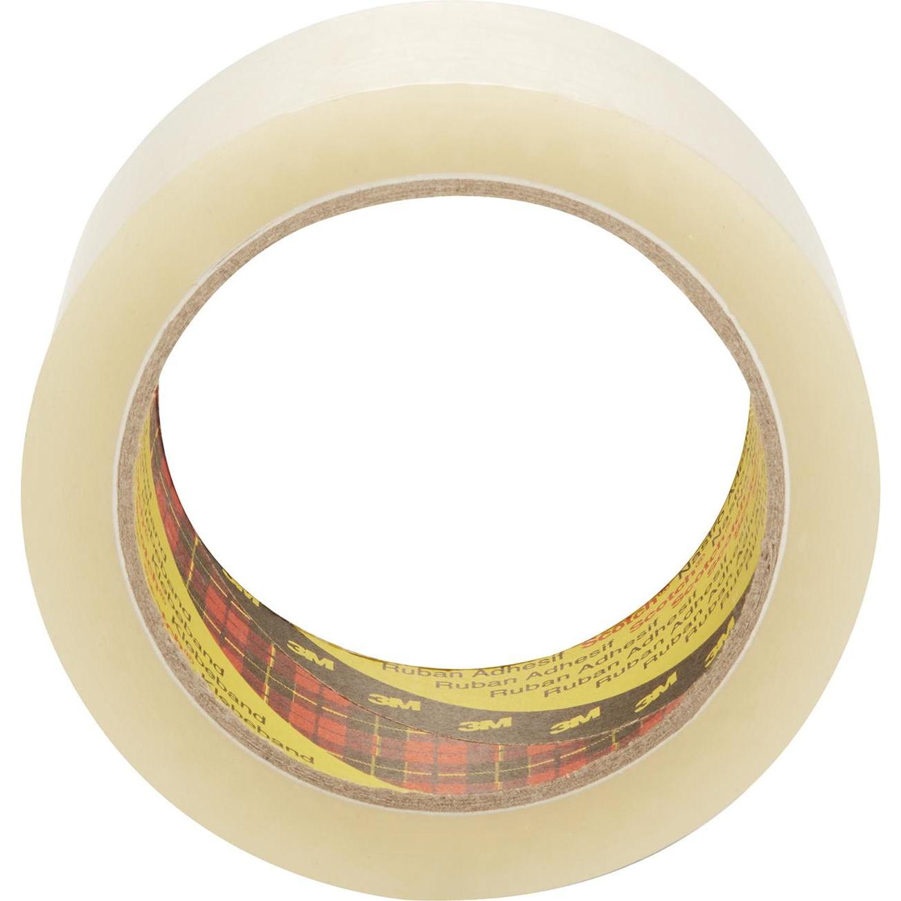 Scotch, Nastro adesivo, Nastro da imballaggio Low noise (309), 48 mm, 66 m, trasparente (48 mm)