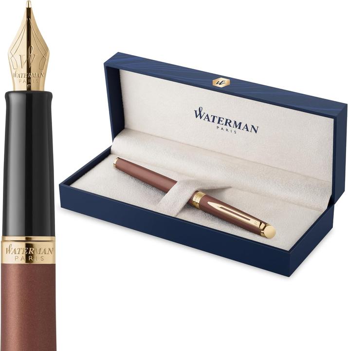Productafbeelding Waterman Hémisphère Understated Edition - Füllfederhalter (Goud, Koperrood, 1x)